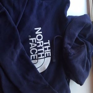 Navy blue north face hoodie